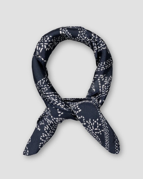 Eton Allover Paisley Pattern Bandana Sjaal Navy