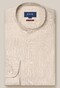 Eton Band Collar Uni Color Twill Shirt Beige