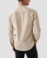 Eton Band Collar Uni Color Twill Shirt Beige