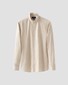 Eton Band Collar Uni Color Twill Shirt Beige