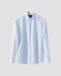 Eton Band Collar Uni Color Twill Shirt Light Blue