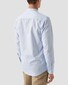 Eton Band Collar Uni Color Twill Shirt Light Blue