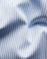 Eton Bengal Stripe Organic Supima Cotton Elevated Poplin Overhemd Licht Blauw