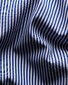 Eton Bengal Stripe Organic Supima Cotton Elevated Poplin Overhemd Navy