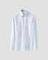 Eton Bengal Stripe Organic Supima Cotton Elevated Poplin Shirt Light Blue
