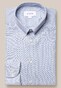 Eton Bengal Stripe Oxford Button Down Organic Cotton Overhemd Blauw