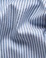 Eton Bengal Stripe Signature Oxford Basketweave Texture Overhemd Blauw