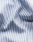 Eton Bengal Stripe Signature Oxford Basketweave Texture Overhemd Licht Blauw