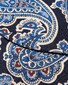 Eton Bold Paisley Pattern Self Tied Bow Tie Navy