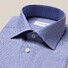 Eton Brocade Dot Weave Overhemd Blauw