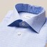 Eton Brocade Faux Uni Overhemd Licht Blauw