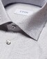 Eton Brocade Prominent Texture Shirt Grey