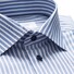 Eton Business Stripe Shirt Deep Blue Melange