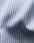 Eton Button Down Bengal Stripe Organic Oxford Cotton Shirt Light Blue