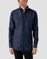 Eton Button Down Garment Washed Denim Overhemd Navy