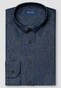 Eton Button Down Garment Washed Denim Overhemd Navy