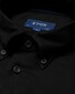 Eton Button Down Herringbone Lightweight Flanel Overhemd Zwart