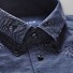 Eton Button Down Indigo Dyed Shirt Dark Blue Extra Melange