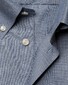 Eton Button Down Micro Dot Melangé Oxford Overhemd Navy