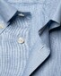 Eton Button Down Micro Dot Melangé Oxford Shirt Light Blue