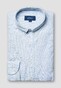Eton Button Down Soft Royal Oxford Classic Stripe Chest Pocket Overhemd Licht Blauw