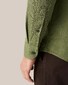 Eton Button Down Uni Flanel Organic Cotton Overhemd Donker Groen