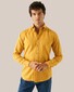 Eton Button Down Uni Flanel Organic Cotton Overhemd Geel