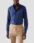 Eton Button Down Uni Flanel Organic Cotton Overhemd Navy