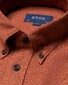 Eton Button Down Uni Flannel Organic Cotton Shirt Red