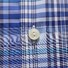 Eton Button Under Check Shirt Deep Blue Melange