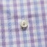 Eton Button Under Checked Poplin Shirt Sky Blue