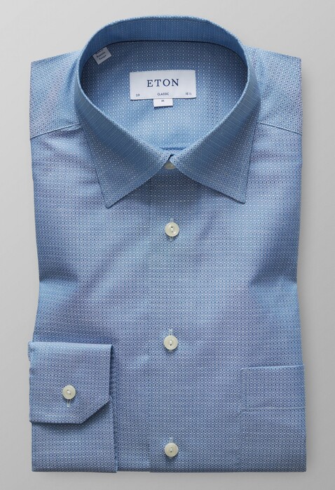 Eton Button Under Collar Overhemd Donker Groen