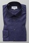 Eton Button Under Flannel Fine Twill Overhemd Donker Blauw