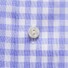 Eton Button Under Gingham Check Shirt Pastel Blue