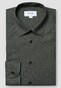 Eton Button Under Mini Check Flannel Shirt Dark Green