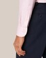 Eton Button Under Subtle Check Cotton Tencel Twill Stretch Shirt Pink