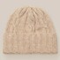 Eton Cable Knit Cashmere Beanie Cap / Beanie Beige