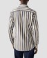 Eton Casual Twill Matt Buttons Wide Stripe Overhemd Donker Blauw