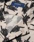 Eton Casual Twill Short Sleeve Black Cat Fantasy Pattern Overhemd Zwart