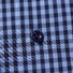 Eton Check Button Under Shirt Deep Blue Melange