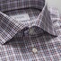 Eton Check Cotton Tencel Cutaway Shirt Multicolor