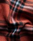 Eton Check Flannel Organic Cotton Button Down Shirt Red