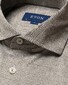 Eton Check Pattern King Knit Filo di Scozia Cotton Overhemd Groen
