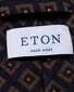 Eton Check Pattern Wool Silk Das Zwart