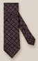 Eton Check Pattern Wool Silk Tie Black