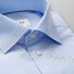 Eton Check Poplin Cutaway Shirt Pastel Blue