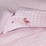 Eton Check Poplin Embroidery Shirt Pink