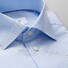 Eton Check Poplin Slim Shirt Pastel Blue