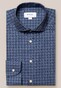 Eton Check Soft Royal Oxford Overhemd Donker Blauw