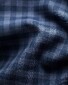 Eton Check Soft Royal Oxford Overhemd Donker Blauw